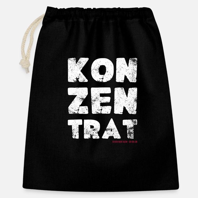 I'm not small, I'm a concentrate saying - Gift Bag 40 x 50 cm - black