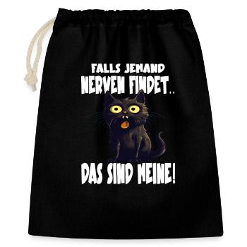 Funny Black Cat - Gift Bag 40 x 50 cm - black - Front