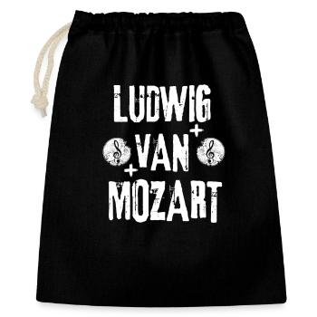 Ludwig Van Mozart Grunge Rock Musik - Geschenkbeutel aus Baumwolle (40 x 50 cm) - Schwarz - Vorne