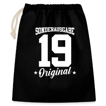 19 Birthday - Gift Bag 40 x 50 cm - black - Front