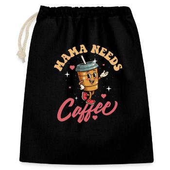 Mama Needs Coffee Funny Morning Quote - Gift Bag 40 x 50 cm - black - Front