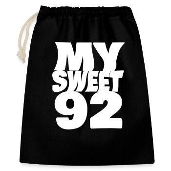 Sweet 92 - Gift Bag 40 x 50 cm - black - Front