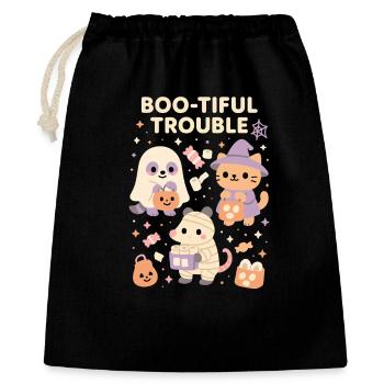 Boo-Tiful Trouble Halloween Costume Fun - Sac cadeau 40 x 50 cm - noir - Devant