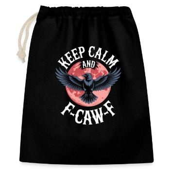 Gardez votre calme et envolez-vous - Sac cadeau 40 x 50 cm - noir - Devant