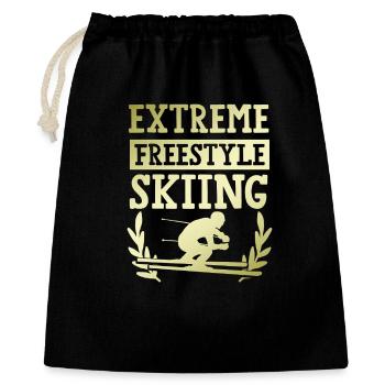 Freestyle Skiing - Gift Bag 40 x 50 cm - black - Front