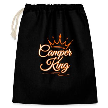 Camping-car King - Sac cadeau 40 x 50 cm - noir - Devant