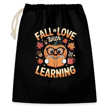 Fall In Love With Teaching Fall Teacher - Gift Bag 40 x 50 cm - black - Front