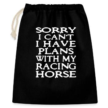 Impossible de le faire Plans de chevaux de course en mouvement - Sac cadeau 40 x 50 cm - noir - Devant