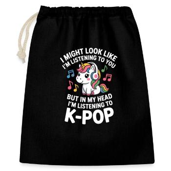 K-Pop Funny Korea Music Anime - Gift Bag 40 x 50 cm - black - Front
