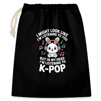 K-Pop Funny Korea Music Anime - Gift Bag 40 x 50 cm - black - Front