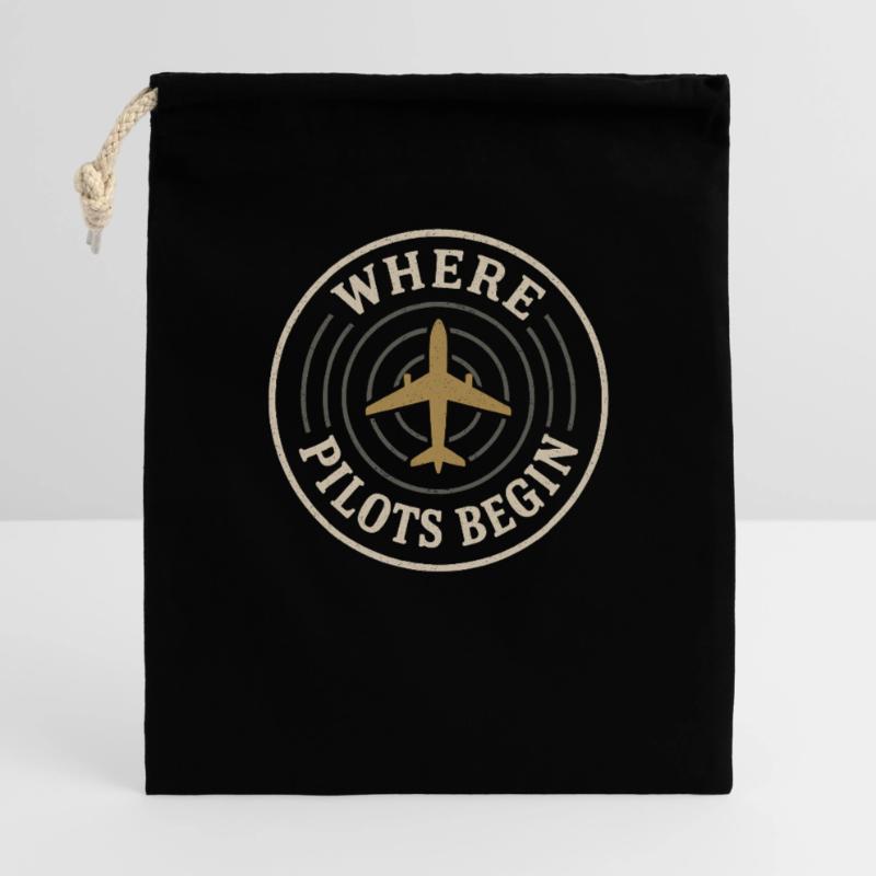 Fluglehrer Cfi Pilot Luftfahrtlehrer Geschenkbeutel aus Baumwolle (40 x 50 cm)