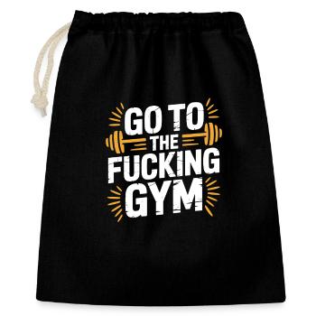 Go To The Fucking Gym Funny Bodybuilding - Sac cadeau 40 x 50 cm - noir - Devant