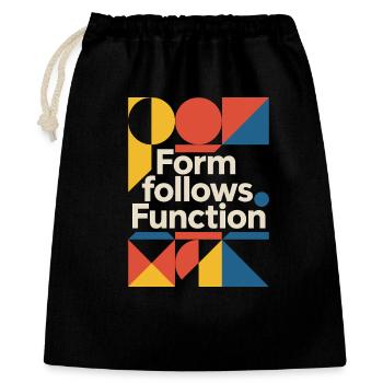 Bauhaus Architecture Architecte - Sac cadeau 40 x 50 cm - noir - Devant