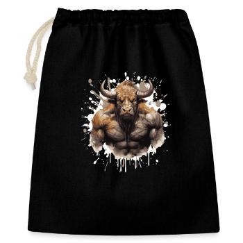 Bison Muscles Bodybuilding Beast - Gift Bag 40 x 50 cm - black - Front