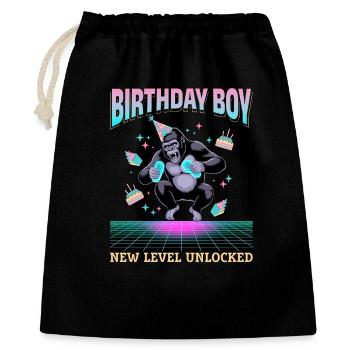 Anniversaire Gamer VR - Sac cadeau 40 x 50 cm - noir - Devant