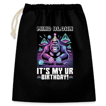 Anniversaire Gamer VR - Sac cadeau 40 x 50 cm - noir - Devant