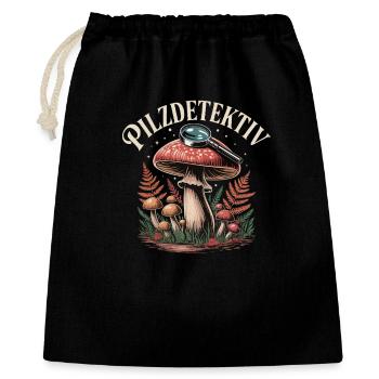 Mushroom Picking Mushrooms Picking Mushroom Hunters Forest - Gift Bag 40 x 50 cm - black - Front