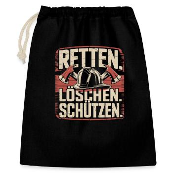 Fire department Firefighter Volunteer fire department - Gift Bag 40 x 50 cm - black - Front