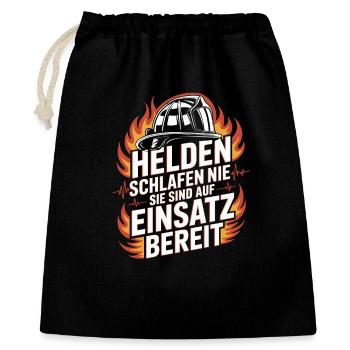 Fire department Firefighter Volunteer fire department - Gift Bag 40 x 50 cm - black - Front