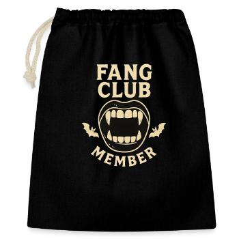 Fang Club Member, Funny Halloween  - Gift Bag 40 x 50 cm - black - Front