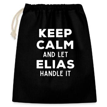 Keep Calm Let Elias sort it out Funny saying - Gift Bag 40 x 50 cm - black - Front