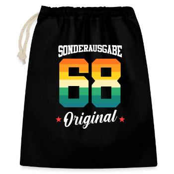 68 Birthday - Gift Bag 40 x 50 cm - black - Front