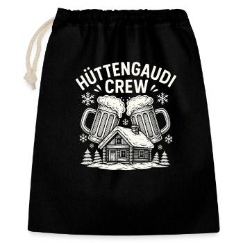 Équipage amusant de la cabane - Sac cadeau 40 x 50 cm - noir - Devant