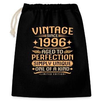 Vintage 1996 Vintage Born - 30 Years Old - Gift Bag 40 x 50 cm - black - Front