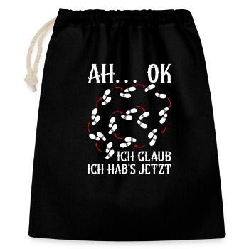 Danse en ligne Cowboy Danseuse en ligne Danse en ligne - Sac cadeau 40 x 50 cm - noir - Devant