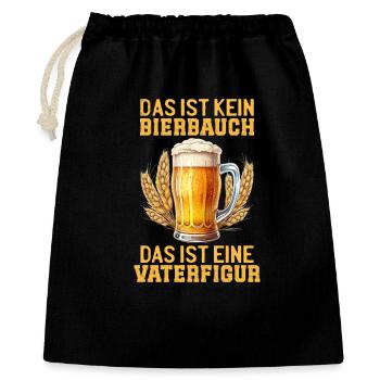 Fête des pères CE N'EST PAS UN VENTRE DE BIÈRE, C'EST UNE FIGURE PATÉRIENNE - Sac cadeau 40 x 50 cm - noir - Devant