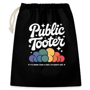 Public Tooter Rainbow Clouds - Gift Bag 40 x 50 cm - black - Front