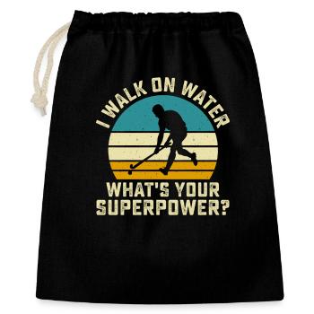 Hockey Eishockey Eishockeyspieler Geschenk - Gift Bag 40 x 50 cm - black - Front