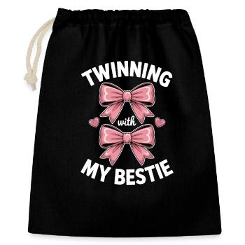 Best Friend Saying Funny Partner Look Gift - Gift Bag 40 x 50 cm - black - Front
