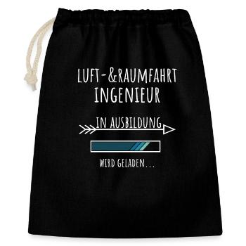 Luft- & Raumfahrtingenieur Student Ausbildung - Geschenkbeutel aus Baumwolle (40 x 50 cm) - Schwarz - Vorne