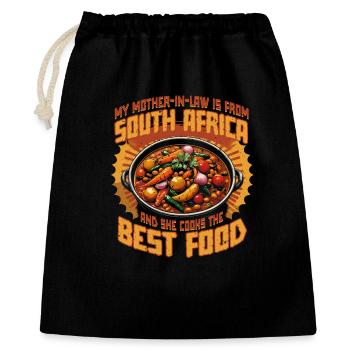 South African mother-in-law South Africa - Gift Bag 40 x 50 cm - black - Front
