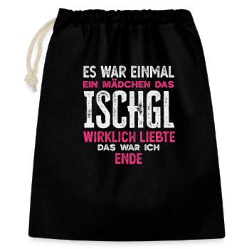 Drôle après-ski Ischgl Dear girls Alps - Sac cadeau 40 x 50 cm - noir - Devant