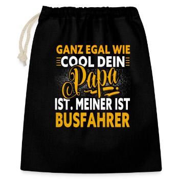 Papa chauffeur de bus - Sac cadeau 40 x 50 cm - noir - Devant