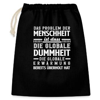 Crossword Puzzle Saying Humor - Gift Bag 40 x 50 cm - black - Front