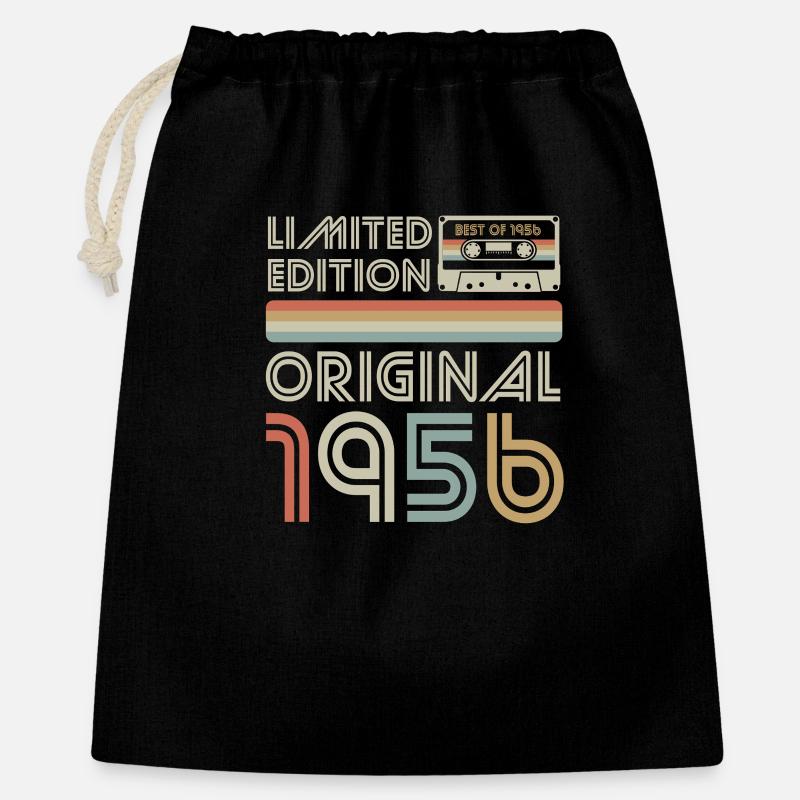 Limited Original 1956 Retro Cassette - Gift Bag 40 x 50 cm - black
