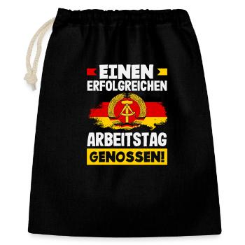 Journée de travail réussie camarades Ossi Spruch RDA - Sac cadeau 40 x 50 cm - noir - Devant