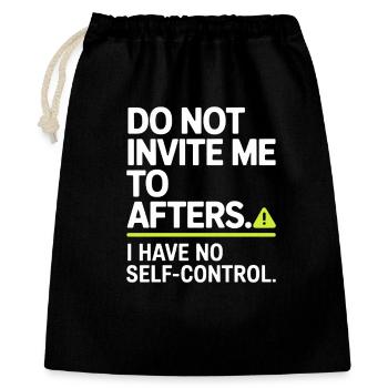 Ne m’invitez pas à l’afters afterhour club célébrer - Sac cadeau 40 x 50 cm - noir - Devant