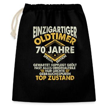 70 Years Unique Classic 70th Birthday - Gift Bag 40 x 50 cm - black - Front
