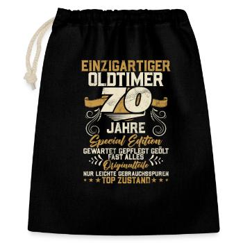 70 Years Unique Classic 70th Birthday - Gift Bag 40 x 50 cm - black - Front