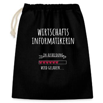 Informatique de gestion Études de spécialisation Formation professionnelle - Sac cadeau 40 x 50 cm - noir - Devant