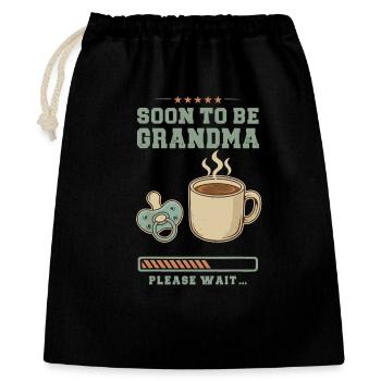 Expectant granny loading future grandmother - Gift Bag 40 x 50 cm - black - Front