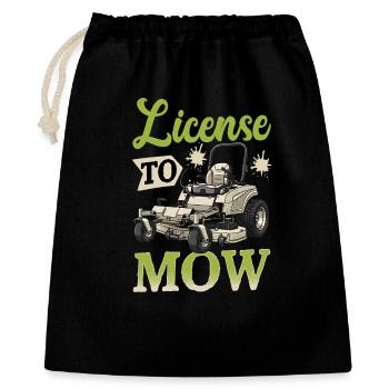 License To Mow - Gift Bag 40 x 50 cm - black - Front