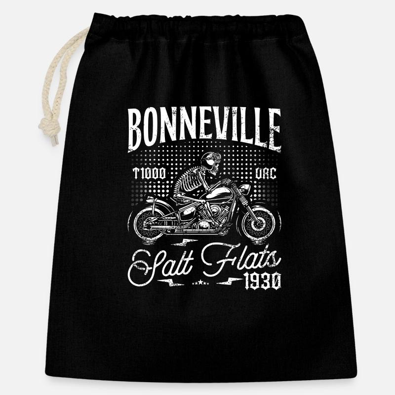 Bonneville Salt Flats Motorrad Geburtstag 1930 - Geschenkbeutel aus Baumwolle (40 x 50 cm) - Schwarz