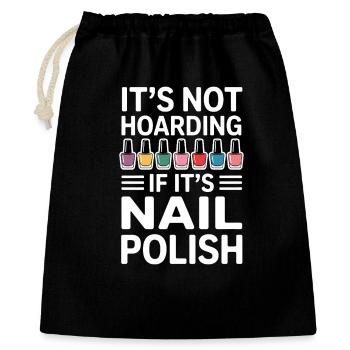 Vernis à ongles Dire Pédicure Drôle Maincure Cadeau - Sac cadeau 40 x 50 cm - noir - Devant