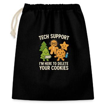 Tech Support I'm Here To Delete Your Cookies - Gift Bag 40 x 50 cm - black - Front