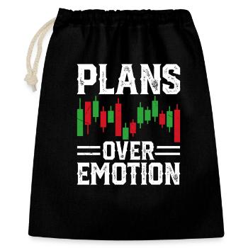 Stock Exchange Trading Crypto Stock Market Chart - Gift Bag 40 x 50 cm - black - Front